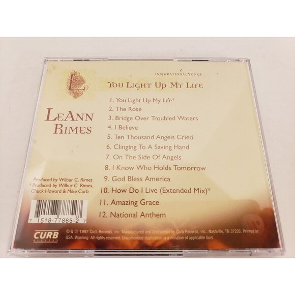 CD "You Light Up My Life" LeAnn Rimes Inspiriational MUsic 1997Curb Records - Picture 3 of 3